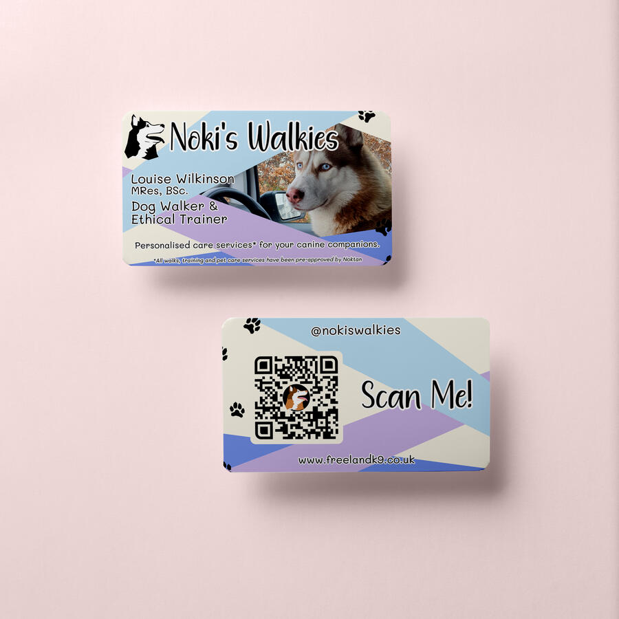 Noki's Walkies Buisess Cards