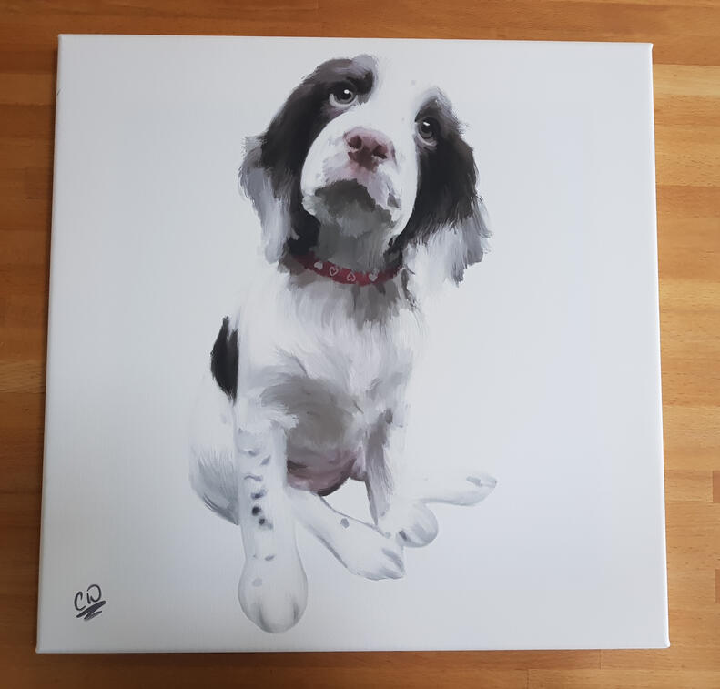 Printed on 16" Canvas