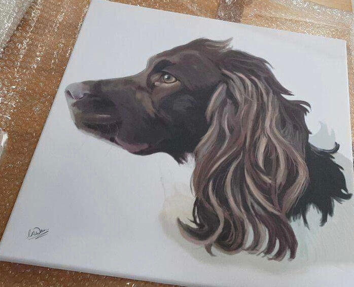 Printed on 18" Canvas